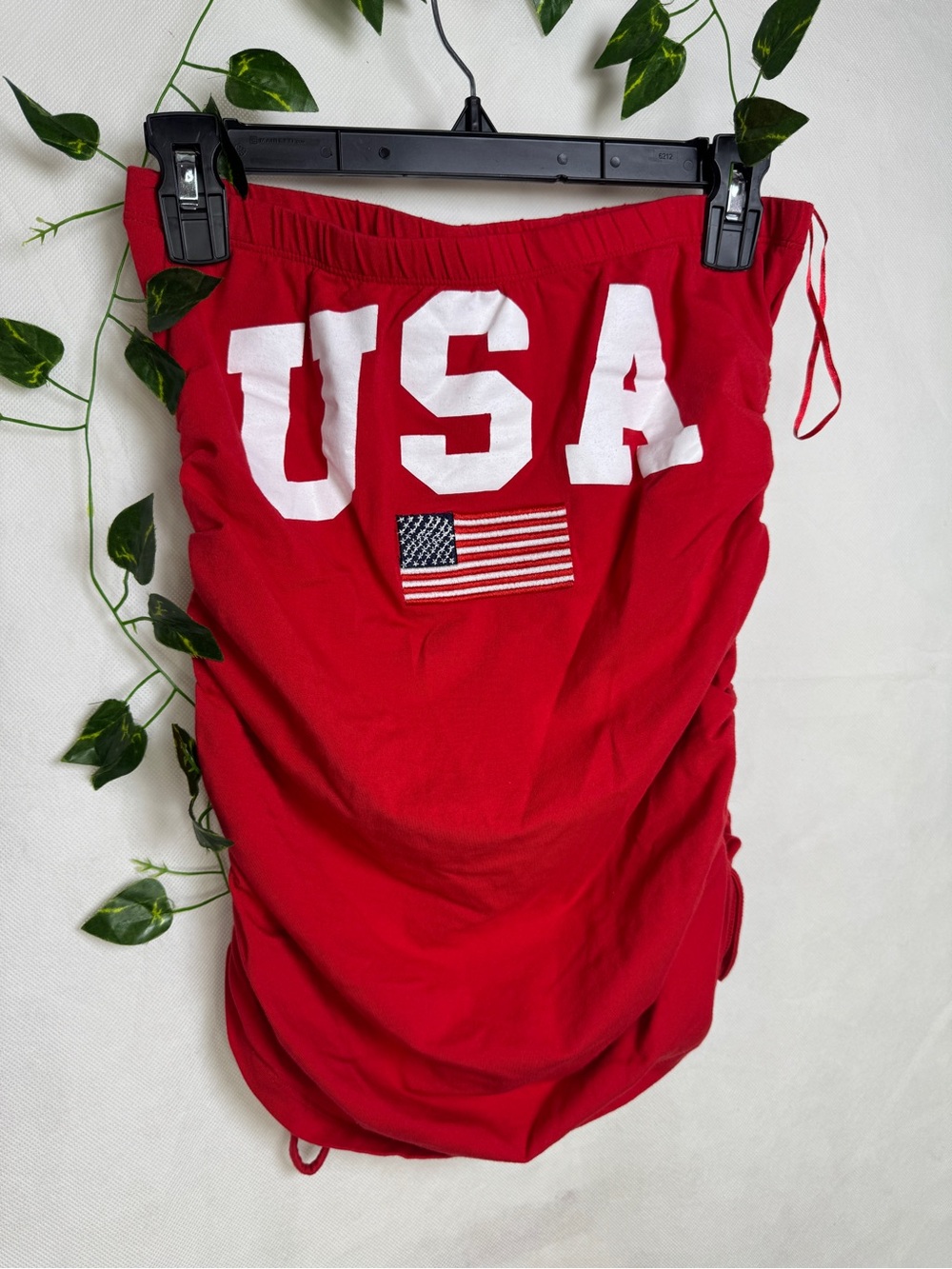 On Fire Red Men’s USA Graphic Athletic Shorts